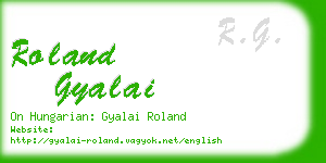 roland gyalai business card